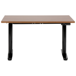 Schreibtisch braun / schwarz 120 x 72 cm elektrisch höhenverstellbar DESTINAS