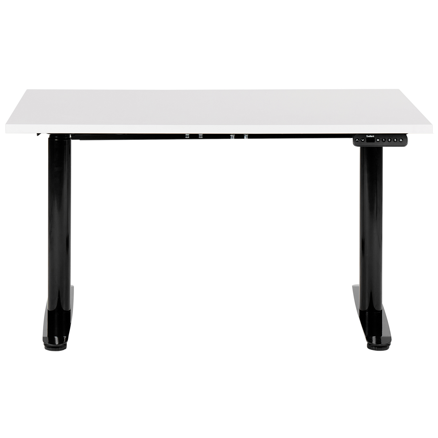 Schreibtisch weiss / schwarz 120 x 72 cm elektrisch höhenverstellbar DESTINAS