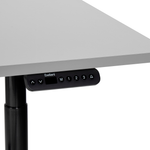 Schreibtisch grau / schwarz 120 x 72 cm elektrisch höhenverstellbar DESTINAS