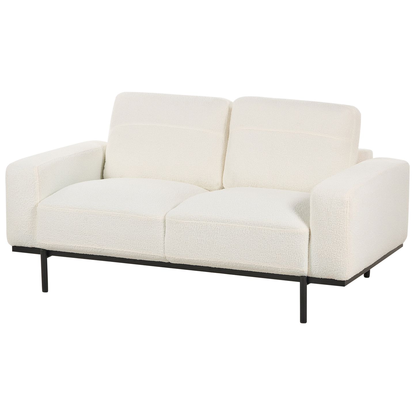 2-Sitzer Sofa Bouclé cremeweiss SOVIK