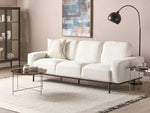 3-Sitzer Sofa Bouclé cremeweiss SOVIK