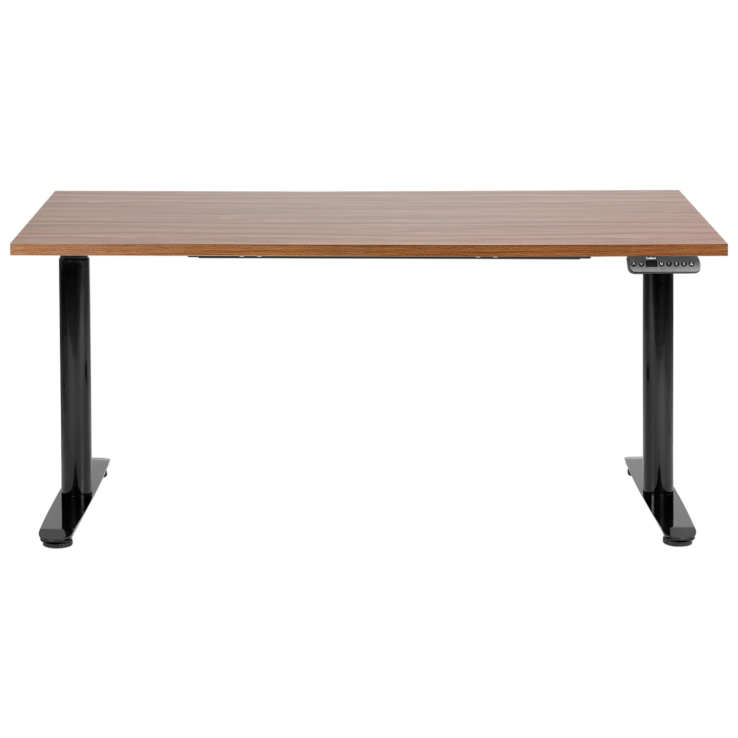 Schreibtisch braun / schwarz 160 x 72 cm elektrisch höhenverstellbar DESTINAS