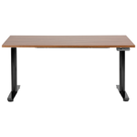 Schreibtisch braun / schwarz 160 x 72 cm elektrisch höhenverstellbar DESTINAS