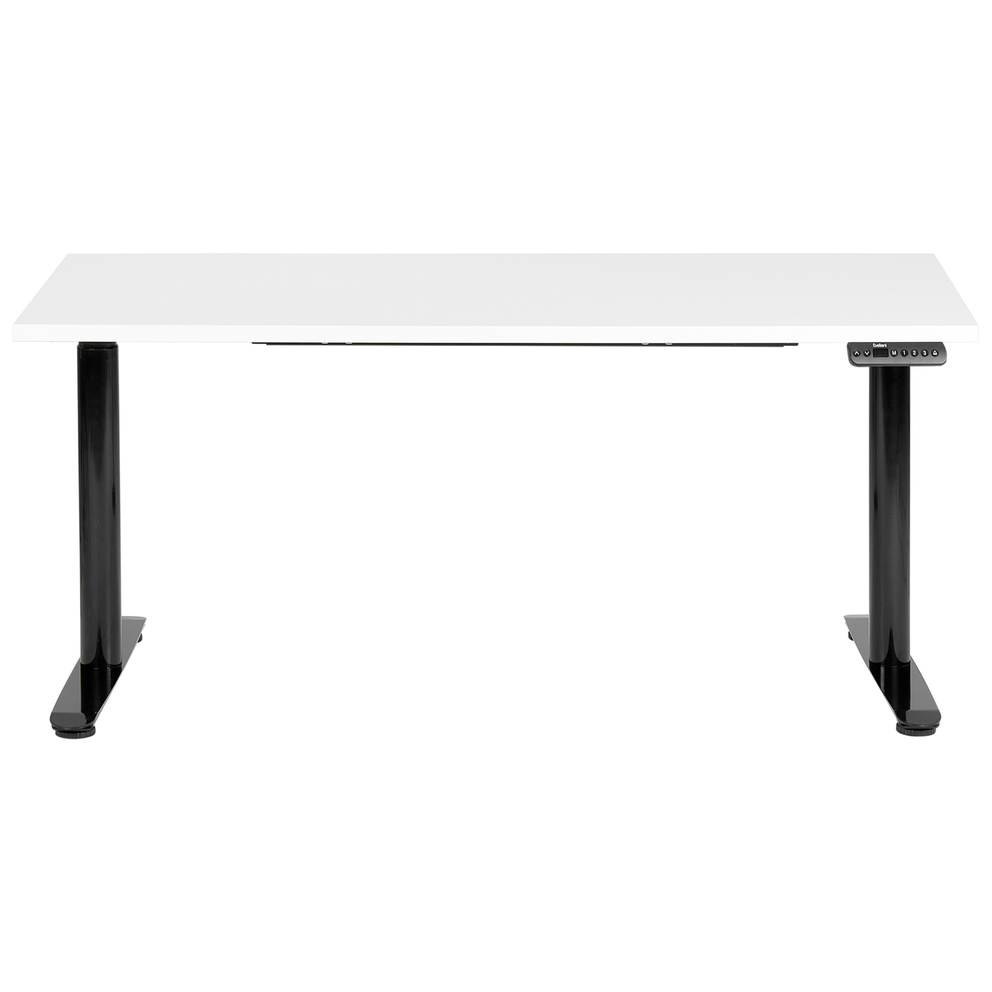 Schreibtisch weiss / schwarz 160 x 72 cm elektrisch höhenverstellbar DESTINAS