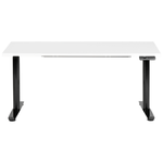 Schreibtisch weiss / schwarz 160 x 72 cm elektrisch höhenverstellbar DESTINAS