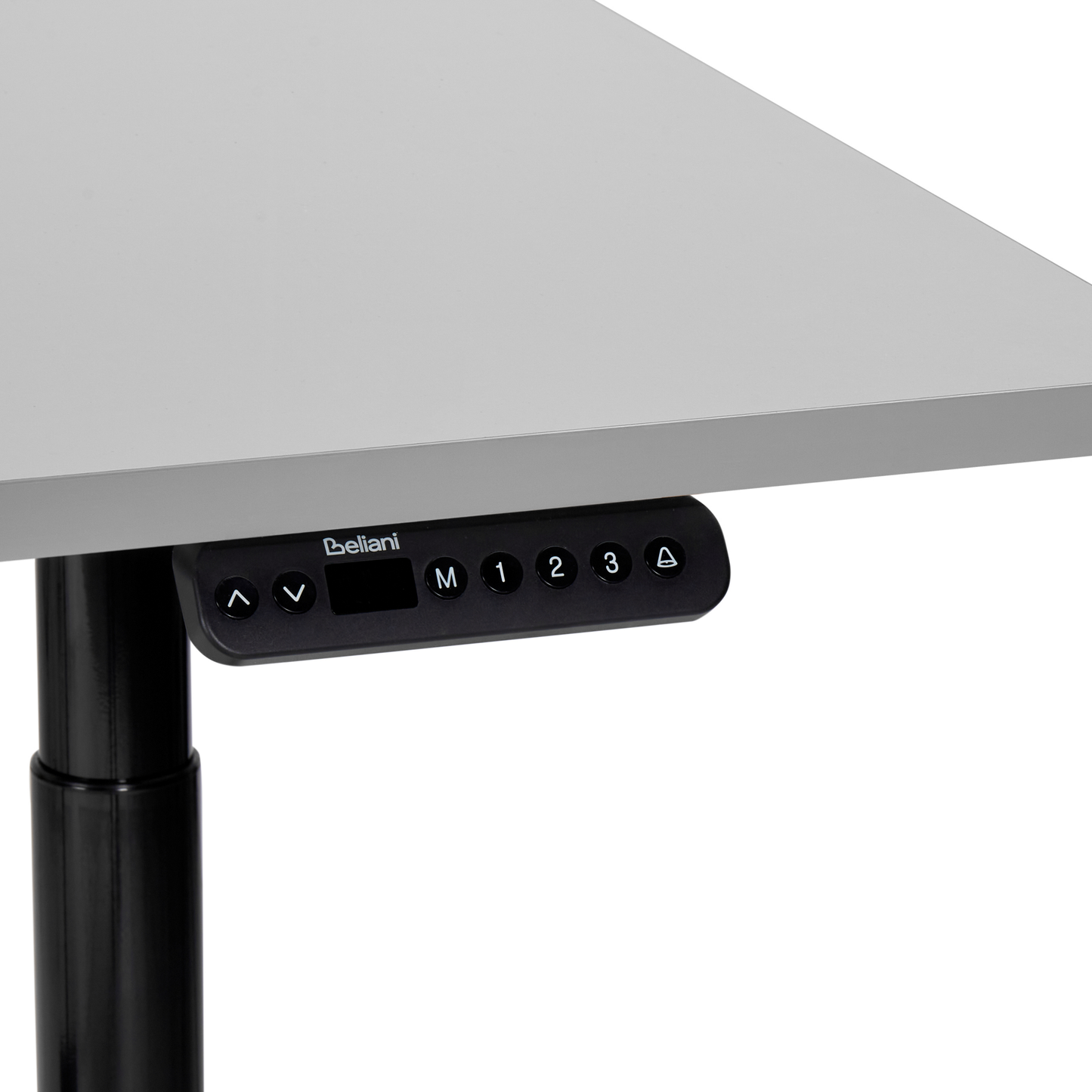 Schreibtisch grau / schwarz 160 x 72 cm elektrisch höhenverstellbar DESTINAS