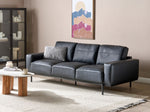 3-Sitzer Sofa Kunstleder schwarz SOVIK