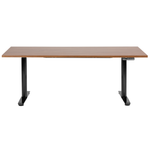 Schreibtisch braun / schwarz 180 x 80 cm elektrisch höhenverstellbar DESTINAS