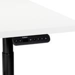 Schreibtisch weiss / schwarz 180 x 80 cm elektrisch höhenverstellbar DESTINAS