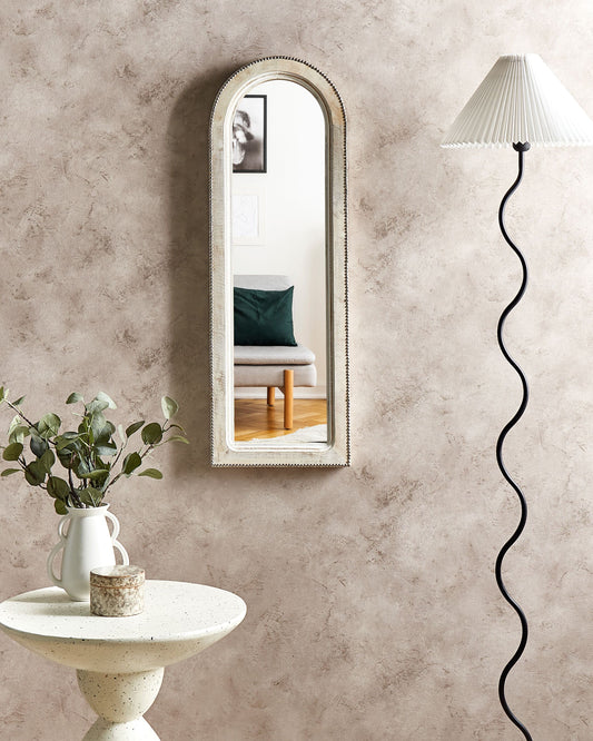 Wandspiegel SARRY 31 cm 91 cm Holz Weiss