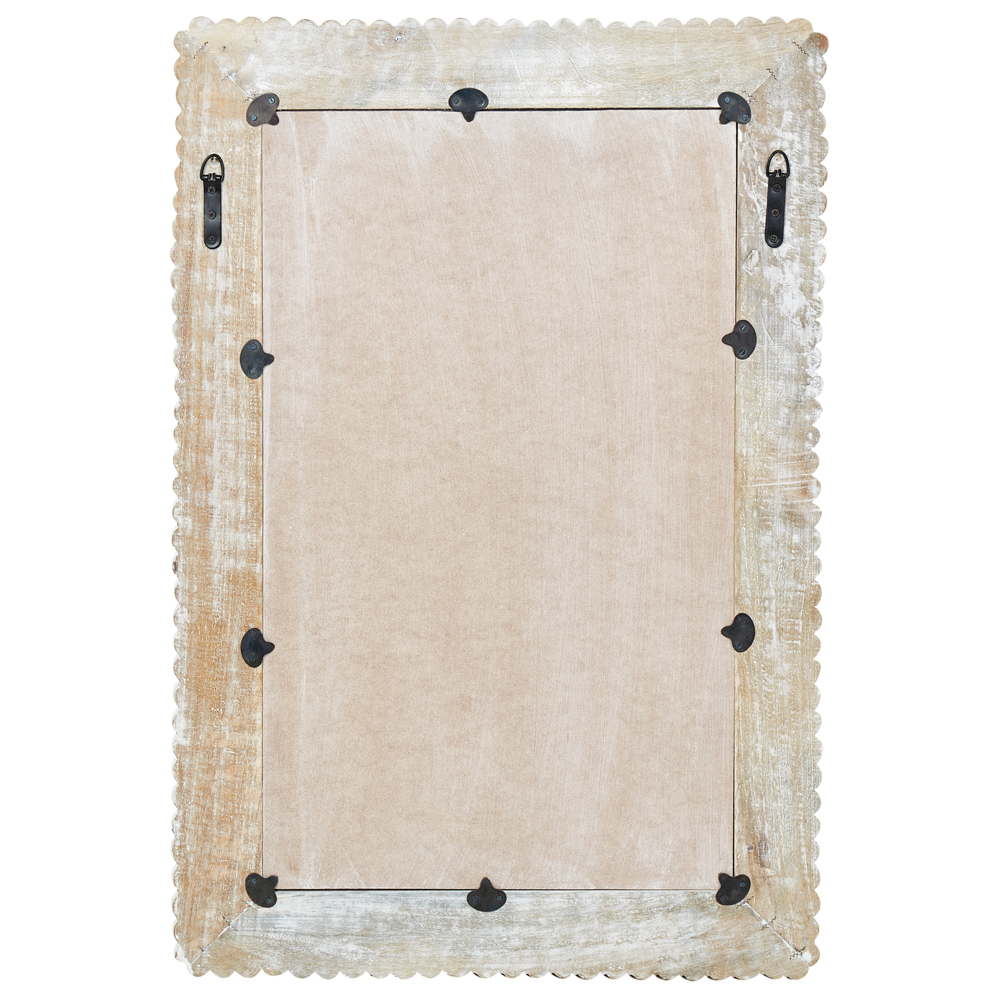 Wandspiegel BAUGY 63 cm 94 cm Holz Weiss