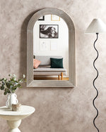 Wandspiegel CHANDON 65 cm 107 cm Holz Weiss