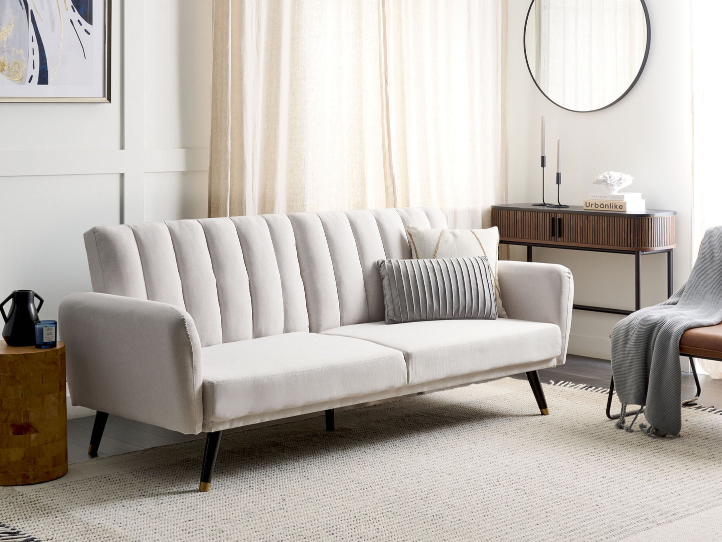 3-Sitzer Schlafsofa beige VIMMERBY