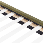 Bett mit Lattenrost Bouclé MARGUT 180 x 200 cm Olivgrün