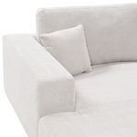 3-Sitzer Ecksofa cremeweiss rechtsseitig LOFOTEN