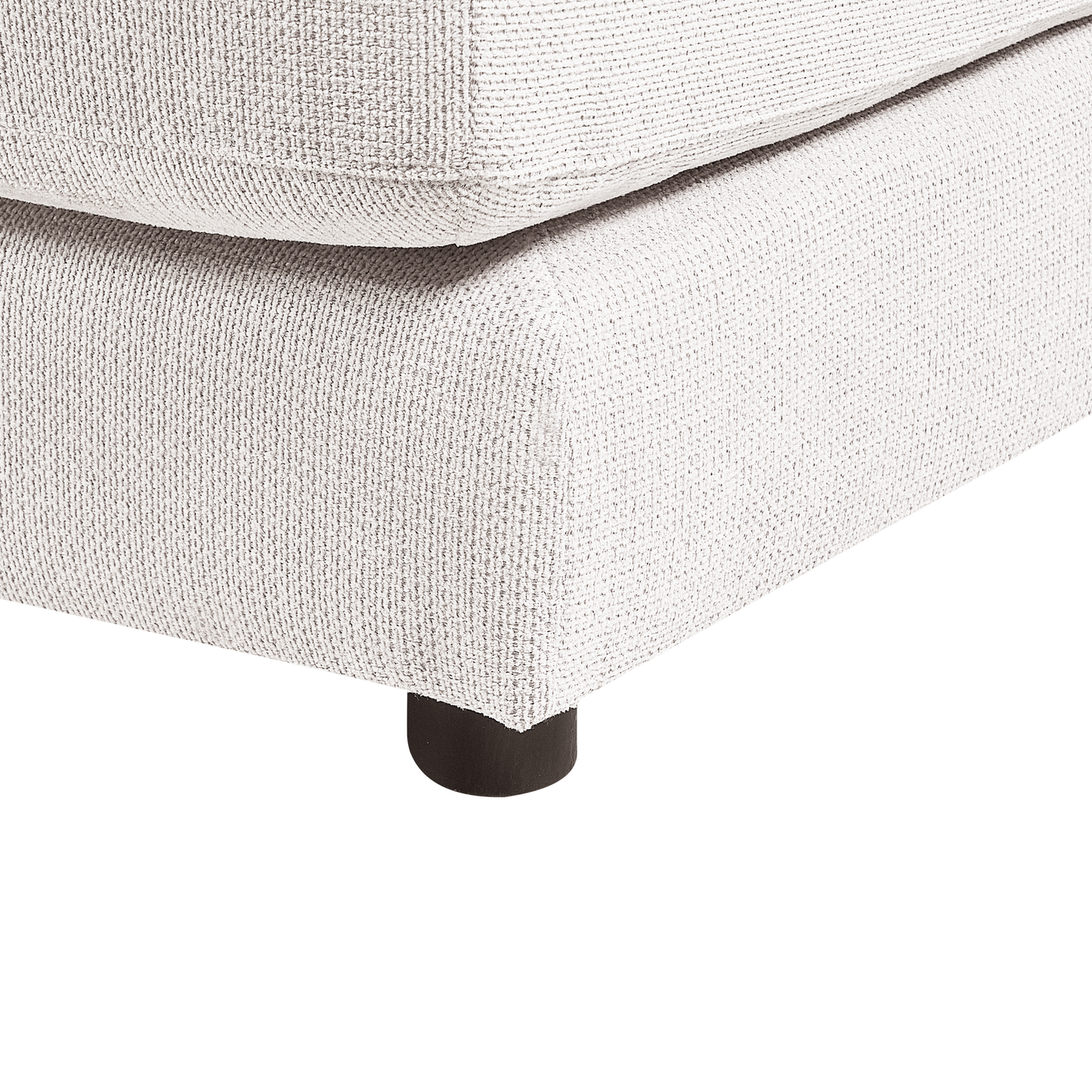 3-Sitzer Ecksofa cremeweiss rechtsseitig LOFOTEN