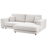 3-Sitzer Ecksofa cremeweiss linksseitig LOFOTEN