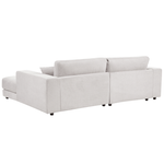 3-Sitzer Ecksofa cremeweiss linksseitig LOFOTEN