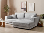 3-Sitzer Ecksofa hellgrau linksseitig LOFOTEN