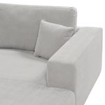 3-Sitzer Ecksofa hellgrau linksseitig LOFOTEN