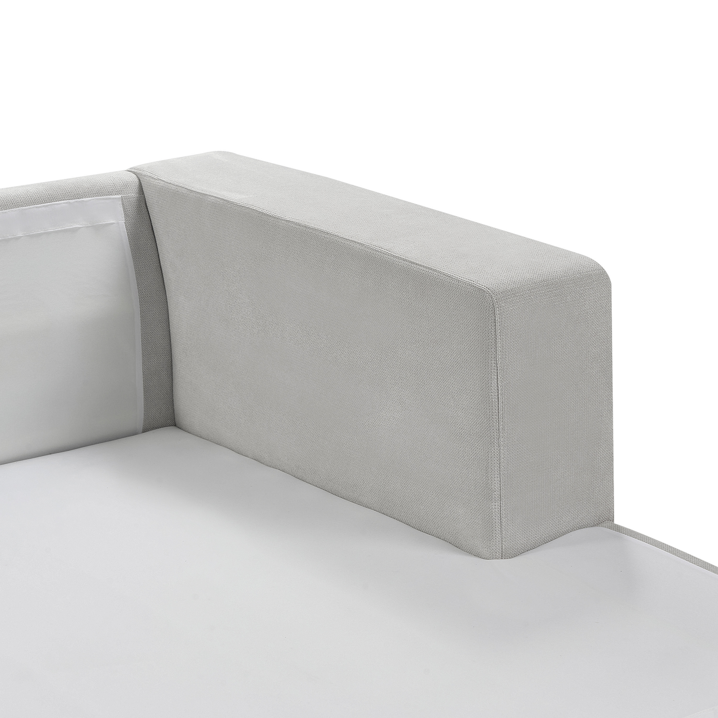 3-Sitzer Ecksofa hellgrau linksseitig LOFOTEN