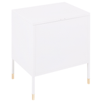 Nachttisch OSSETT Metall Weiss