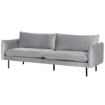 Sofa Set Samtstoff grau 4-Sitzer VINTERBRO