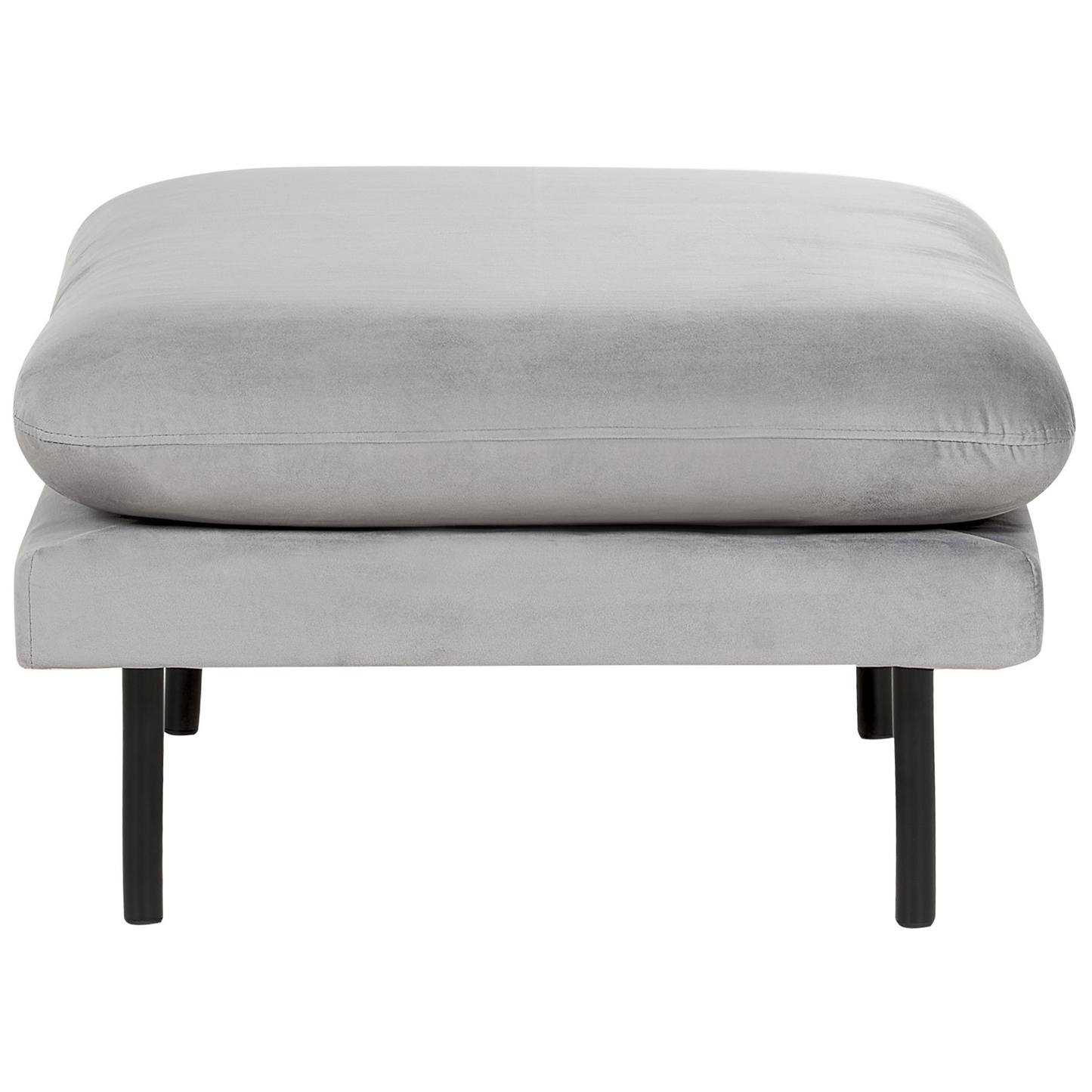 Sofa Set Samtstoff grau 4-Sitzer mit Ottomane VINTERBRO