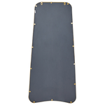 Wandspiegel LEVET 58 cm 122 cm Metall Gold