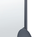 Wandspiegel AULON 69 cm 80 cm Metall Schwarz