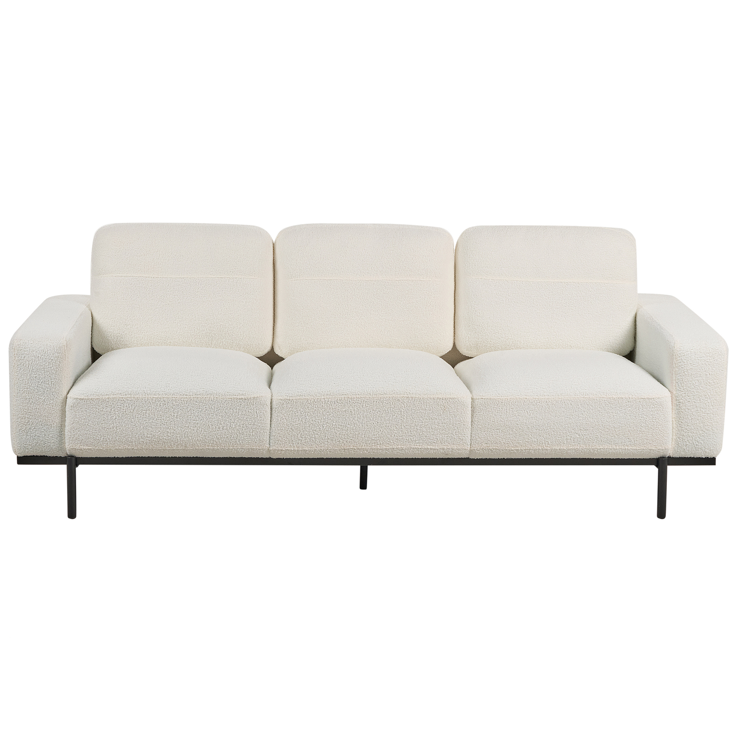 3-Sitzer Sofa Bouclé cremeweiss SOVIK
