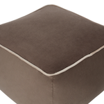 Pouf Samtstoff braun 50 x 50 x 30 cm DAREYN