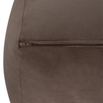 Pouf Samtstoff braun 50 x 50 x 30 cm DAREYN