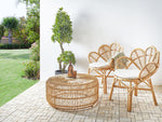 Set mit 2 Stühlen Rattan Natürlich FLORENTINE II