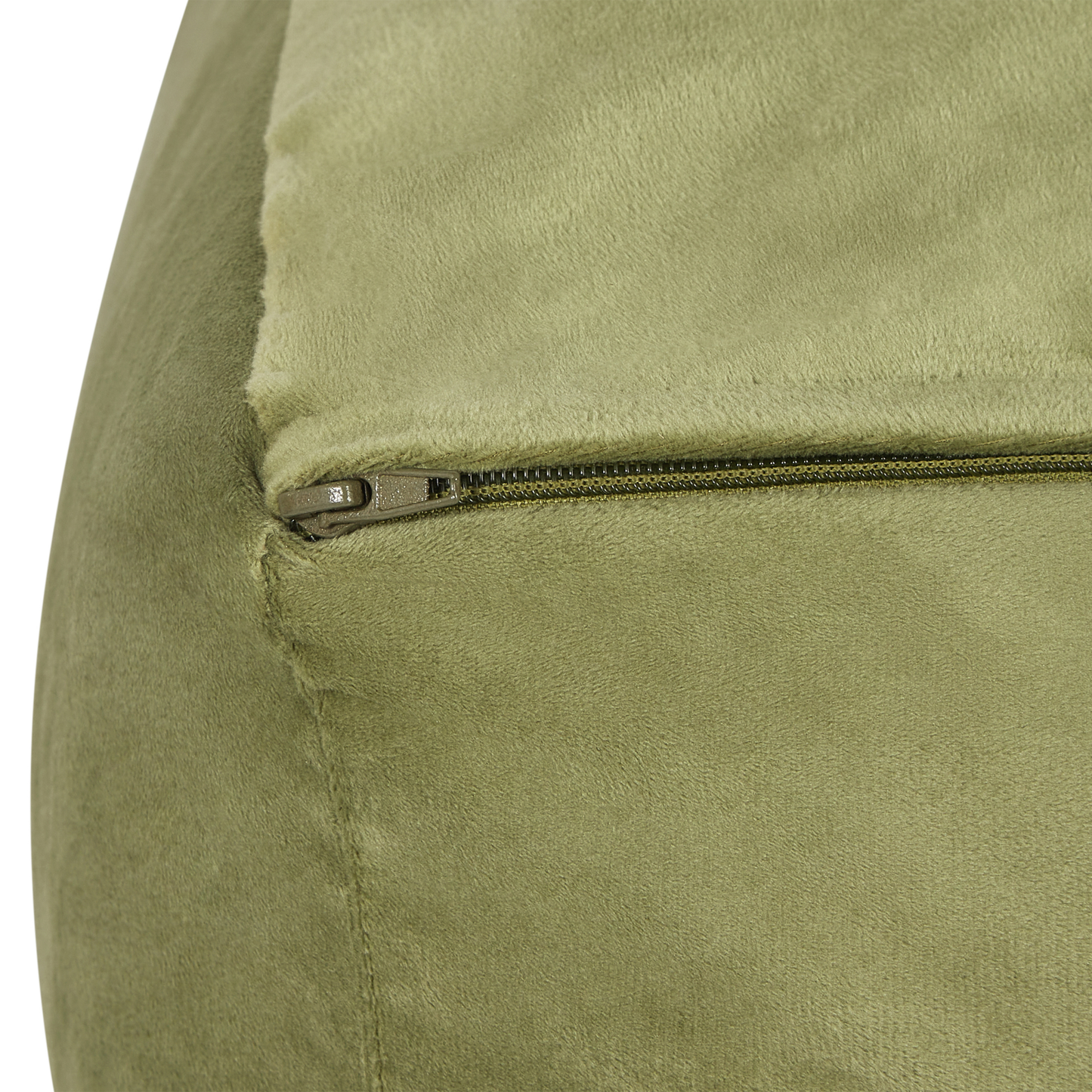 Pouf Samtstoff olivgrün 50 x 50 x 30 cm DAREYN