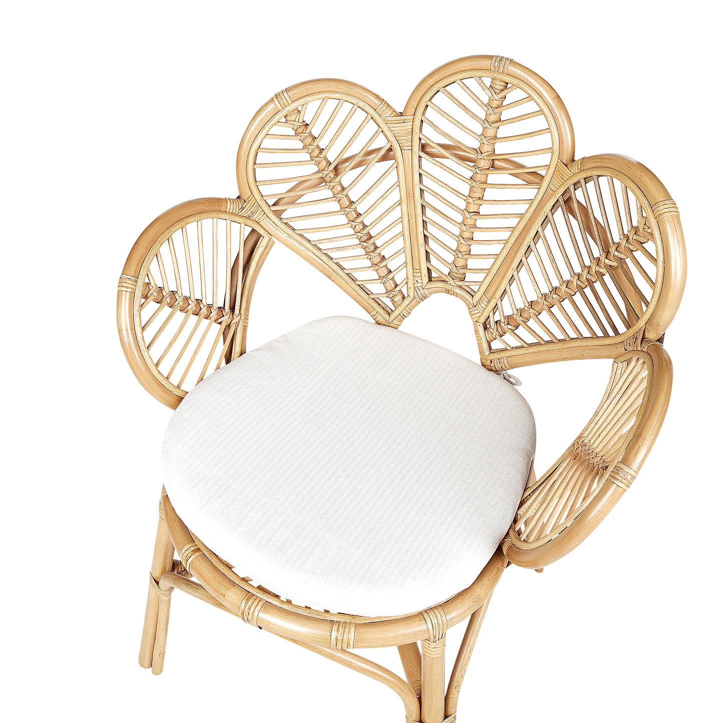 Set mit 2 Stühlen Rattan Natürlich FLORENTINE II