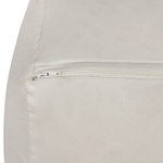 Pouf Samtstoff hellbeige 50 x 50 x 30 cm DAREYN