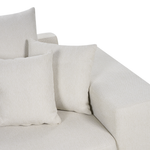 3-Sitzer Ecksofa hellbeige rechtsseitig mit Schlaffunktion Stauraum LUSPA