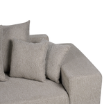 3-Sitzer Ecksofa taupe linksseitig mit Schlaffunktion Stauraum LUSPA