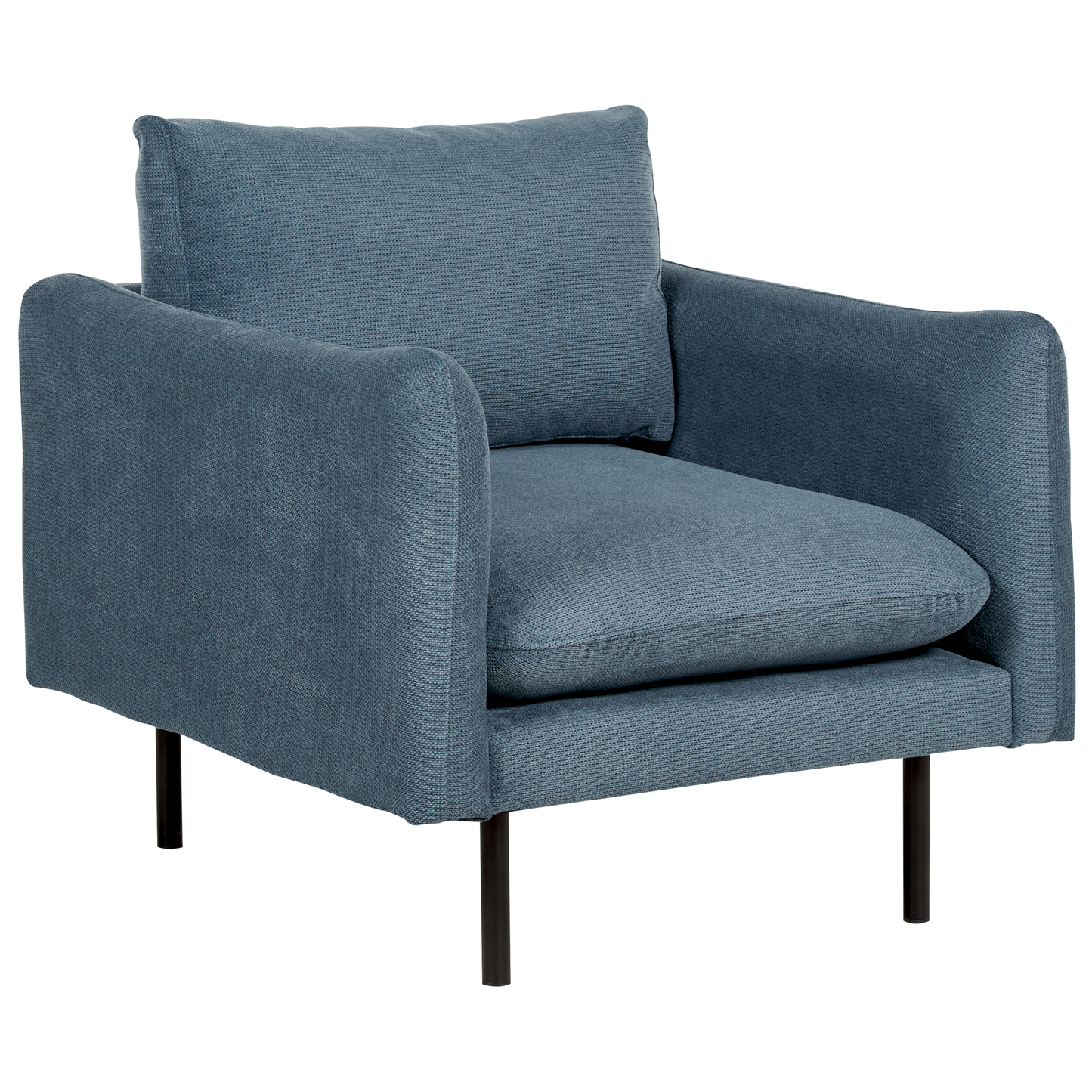 Sofa Set blau 4-Sitzer mit Ottomane VINTERBRO