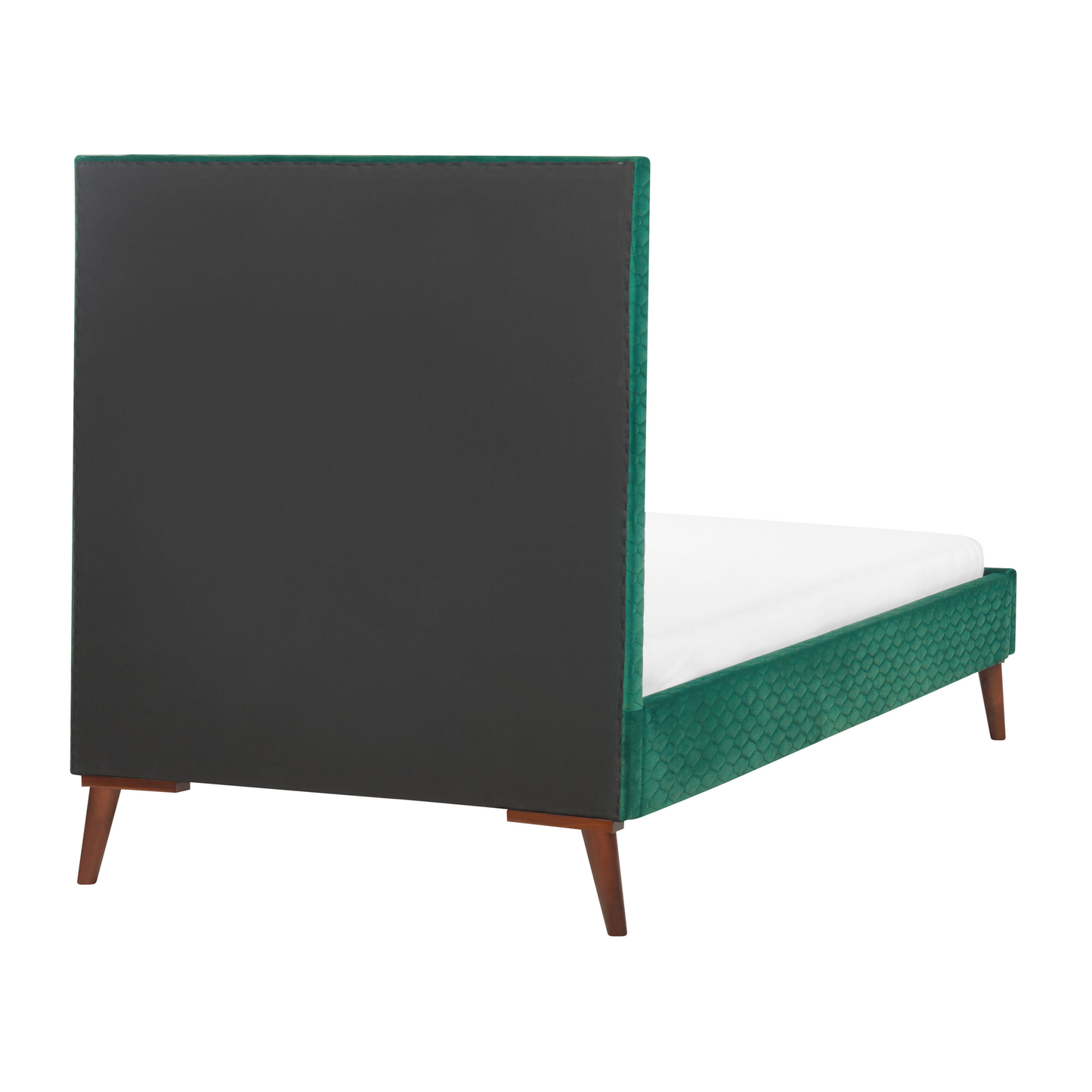 Bett mit Lattenrost Samtstoff BAYONNE 90 x 200 cm Grün