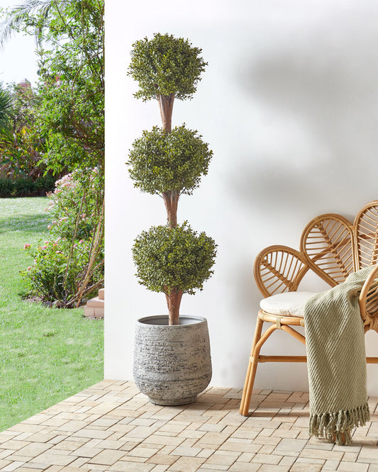 Kunstpflanze im Blumentopf 120 cm BUXUS BALL TREE
