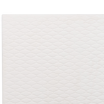 Bett mit Lattenrost Samtstoff BAYONNE 140 x 200 cm Cremeweiss