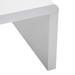 Couchtisch U-förmig weiss 60 x 120 cm MILWAUKEE